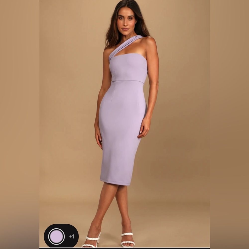 Lulus lilac midi dress